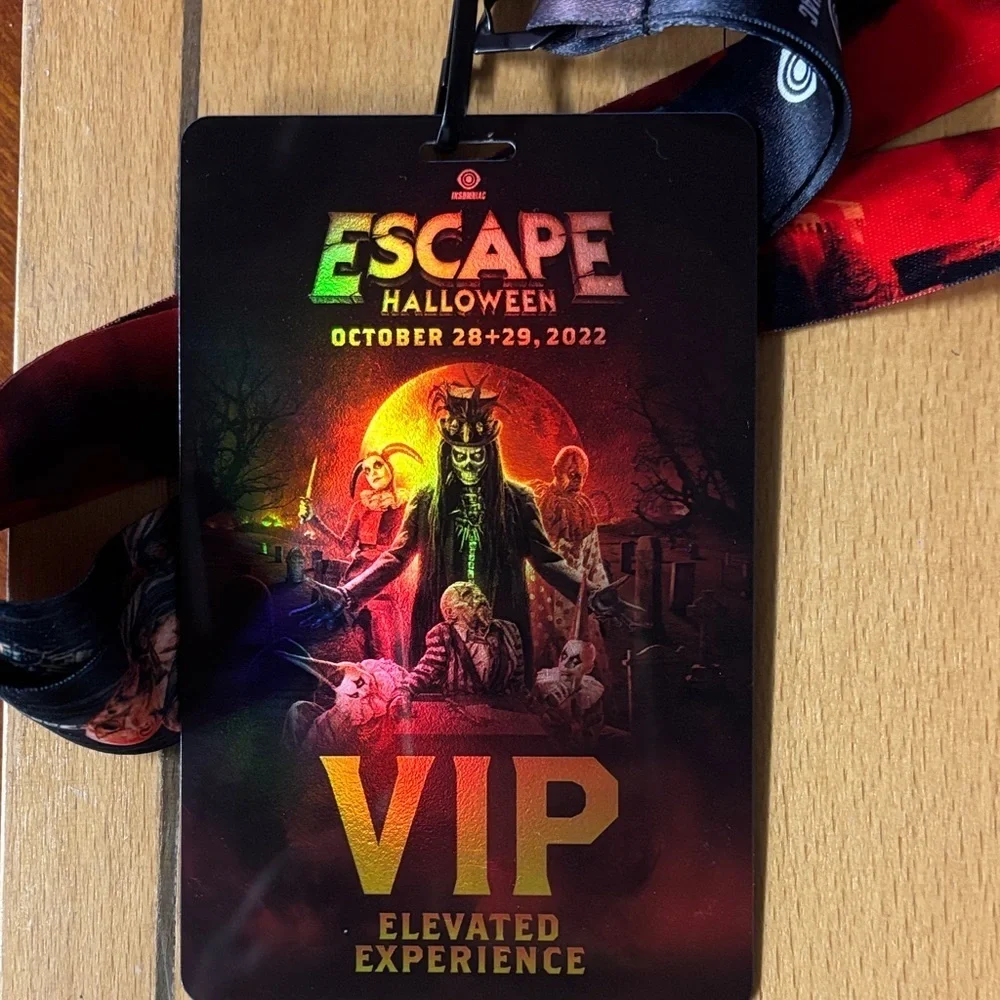 Escape Halloween 2022 VIP Lanyard